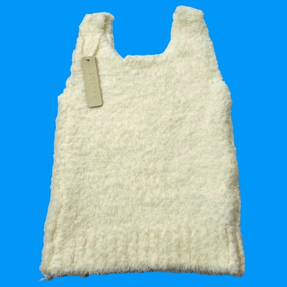 SKIMS Cozy Knit Tank Top Bone Girls 2/3T - Picture 1 of 10